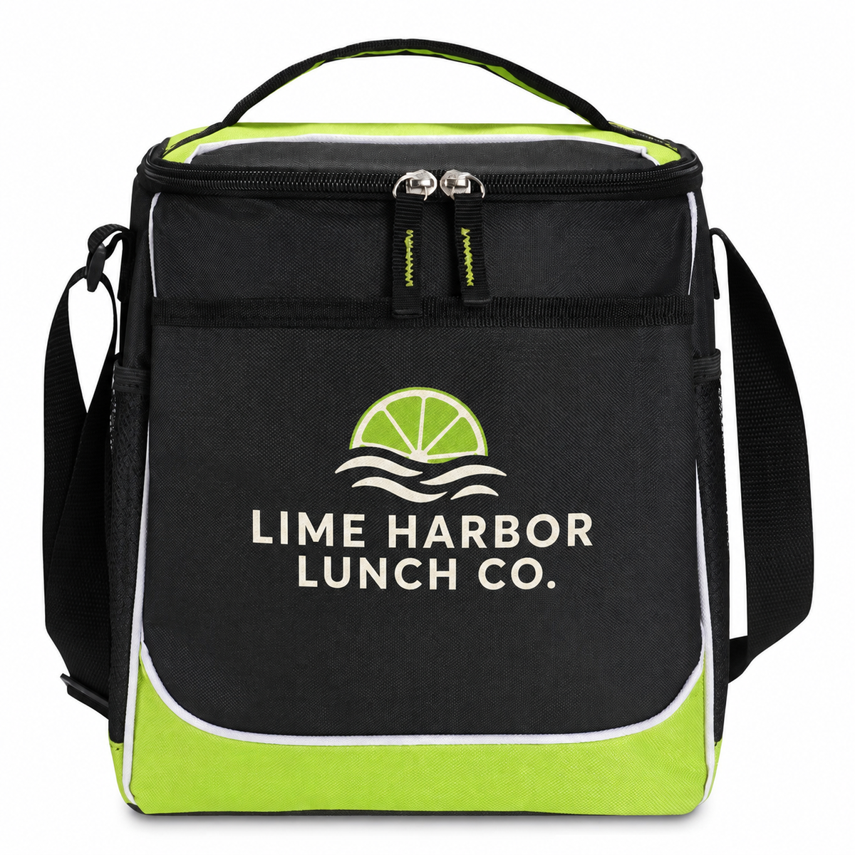 Medium Polyester Lincoln Cooler Bag (11'' W X 13'' H) 600D