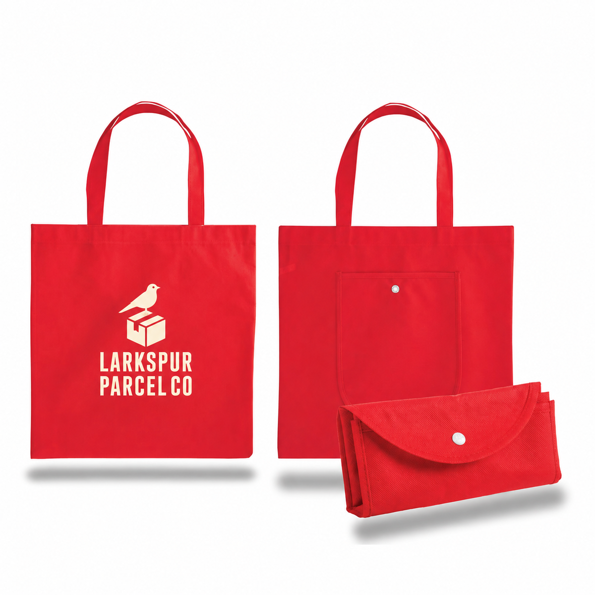 Medium Polypropylene Foldable Tote Bag (14.75'' W X 14.75'' H) 80 Gsm