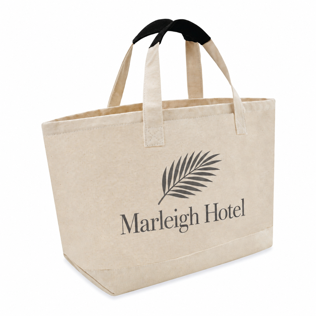 Large Cotton Canvas Island Tote Bag (21'' W X 13'' H) 14 Oz