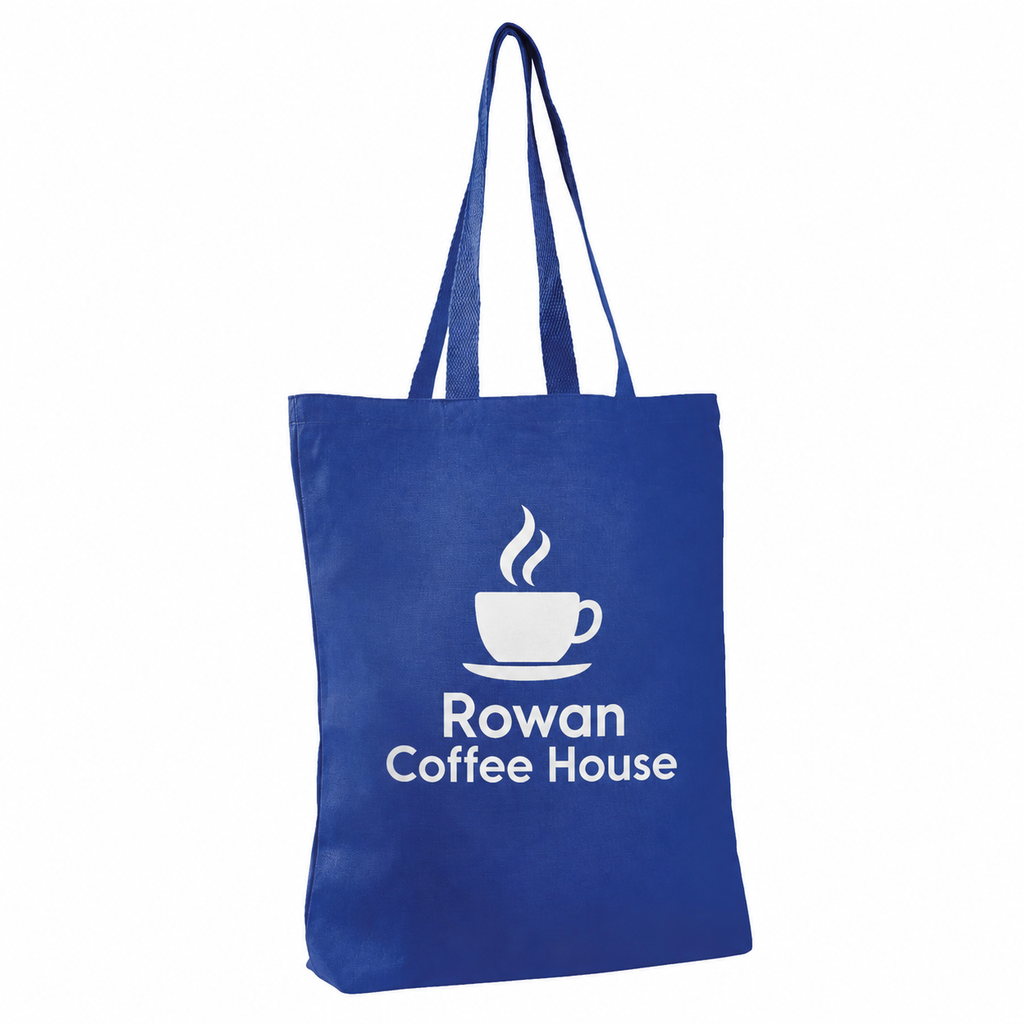 Large Cotton Canvas Promotional Tote Bag (15'' W X 16'' H) 12 Oz