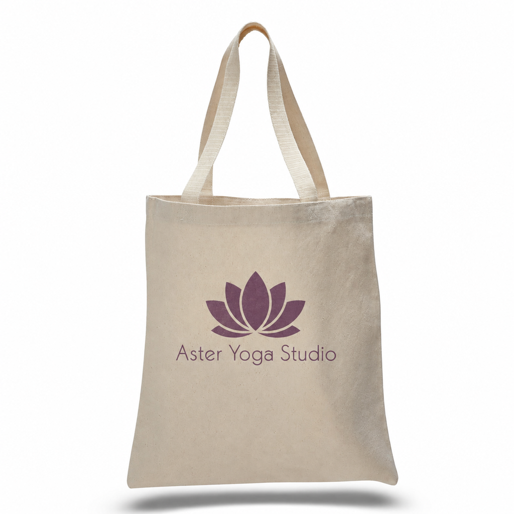 Large Cotton Canvas Promotional Tote Bag (15'' W X 16'' H) 12 Oz
