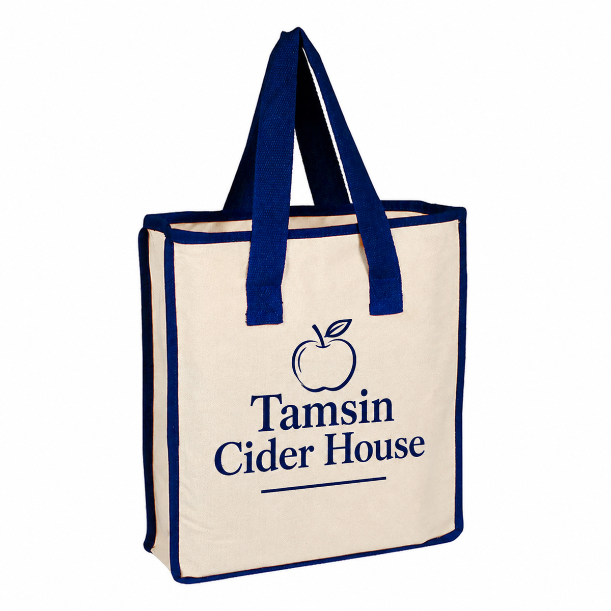Medium Cotton Canvas Accent Color Bag (14'' W X 15'' H) 12 Oz