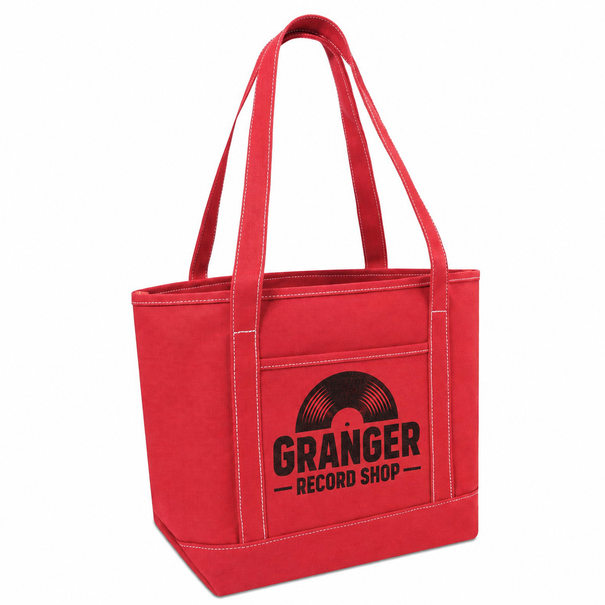 Large Cotton Canvas Admiral Tote Bag (20.5'' W X 13'' H) 24 Oz