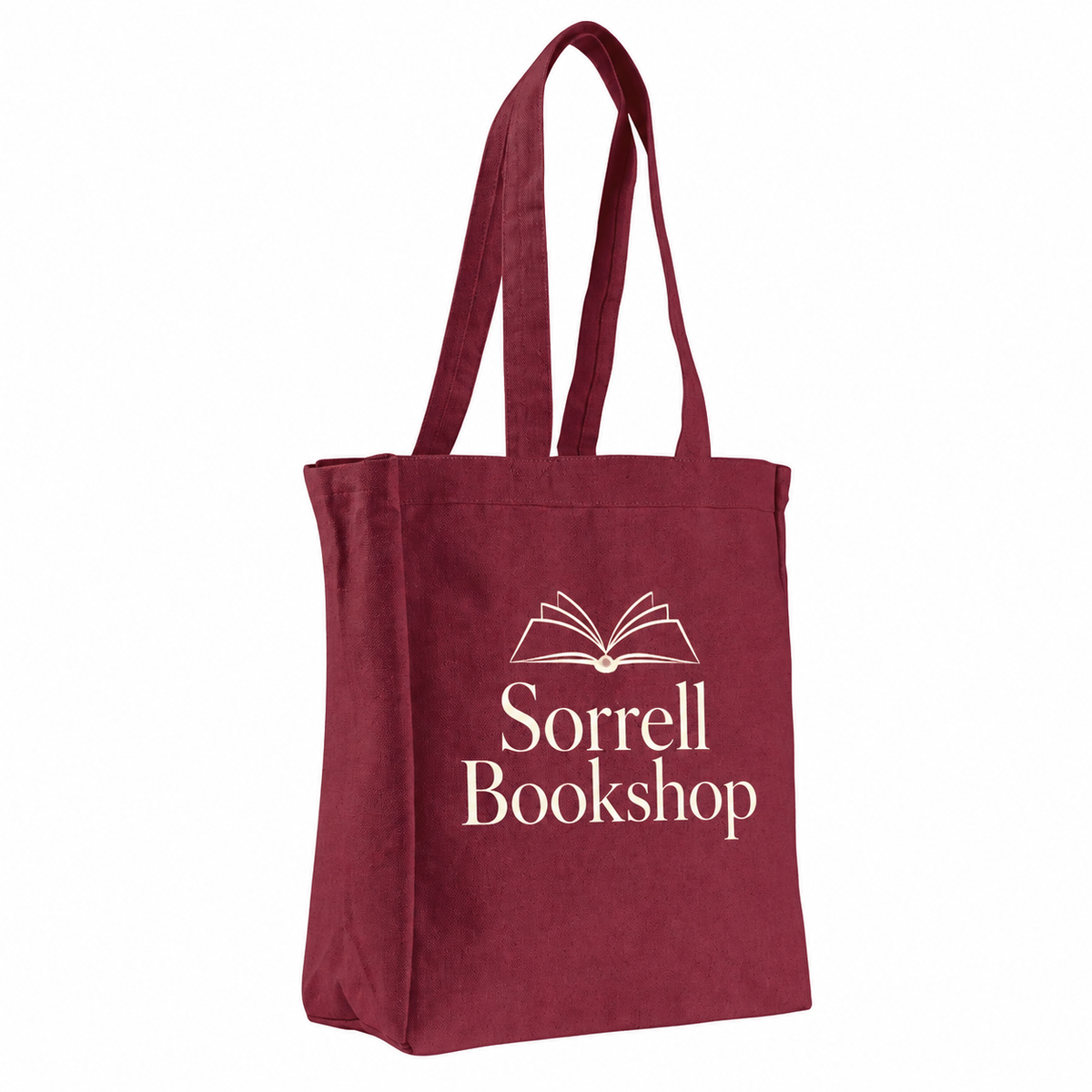 Medium Cotton Canvas Book Tote Bag (11'' W X 14'' H) 12 Oz