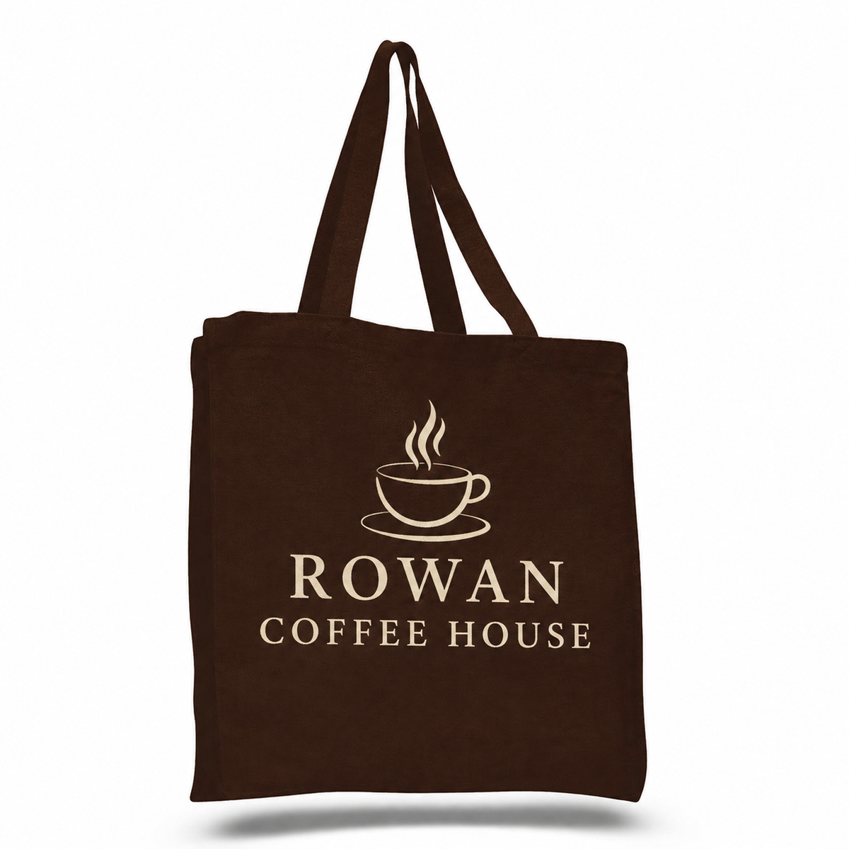 Medium Cotton Canvas Book Tote Bag (14'' W X 15'' H) 12 Oz