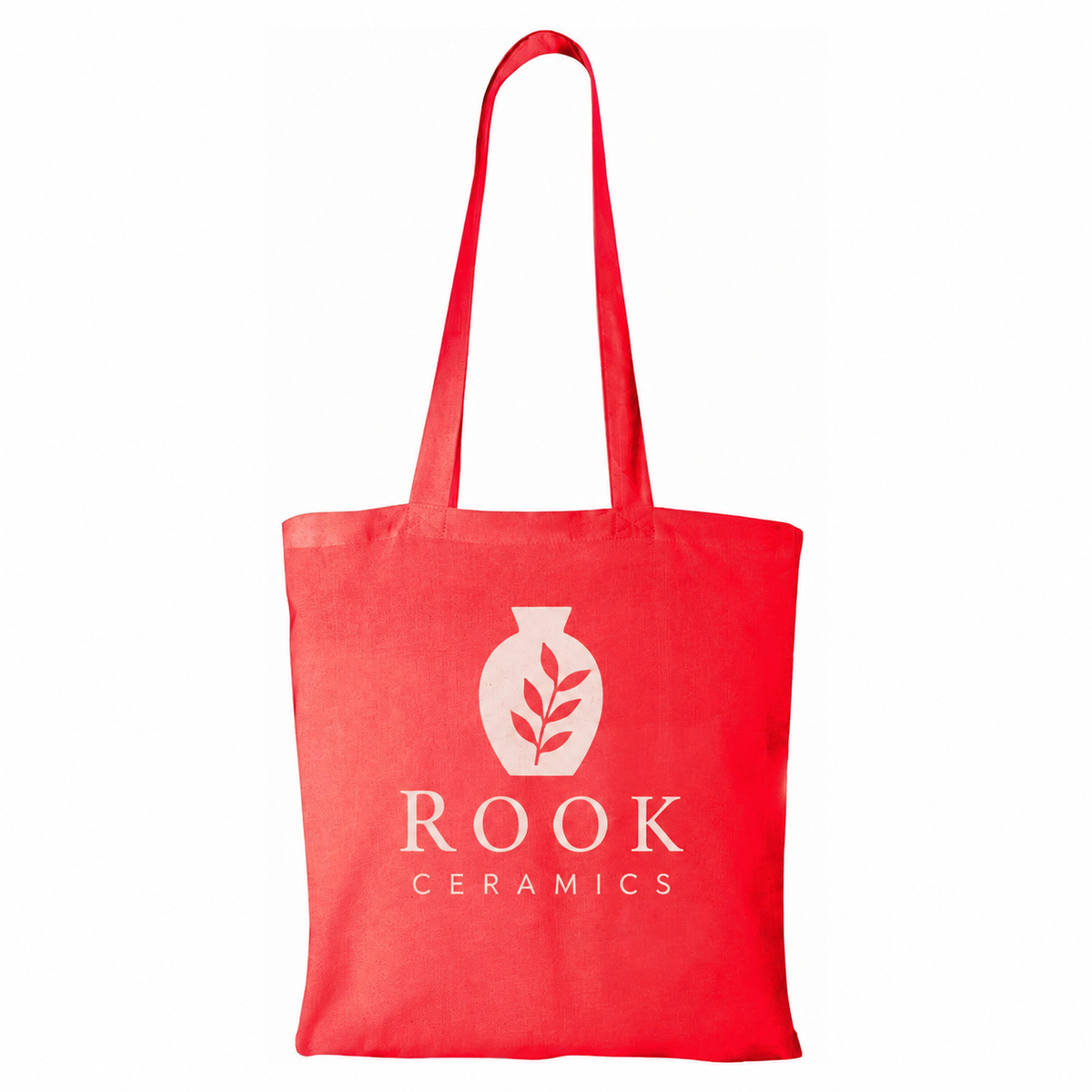 Large Cotton Canvas Ligthweight Convention Tote Bag (15'' W X 16'' H) 4 Oz