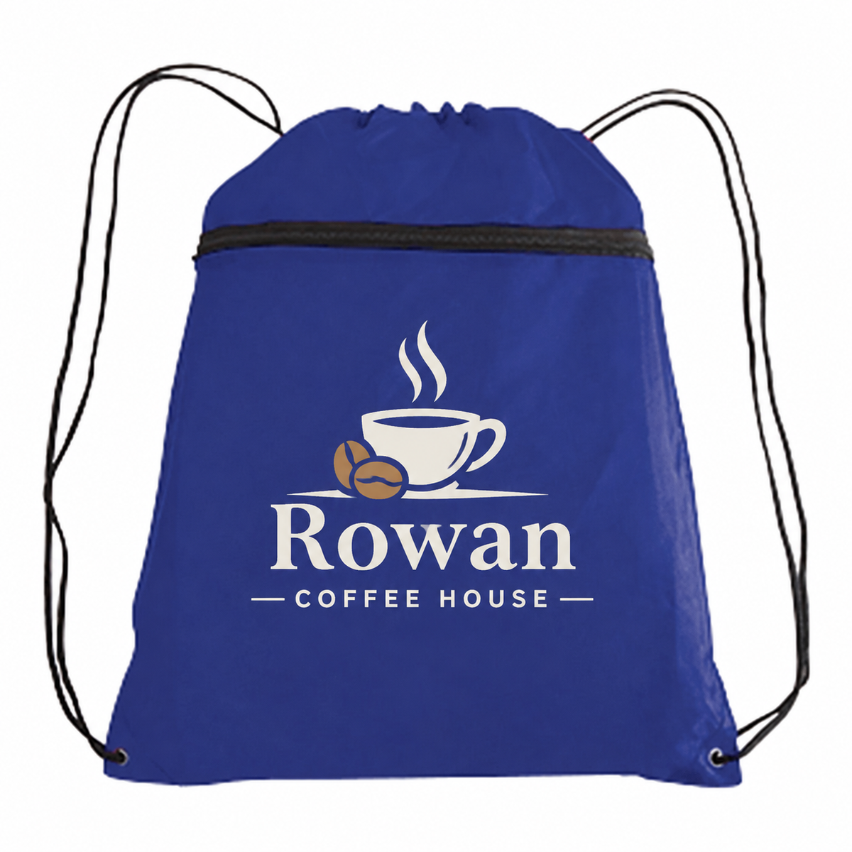 Large Polyester Drawstring Backpack (14'' W X 19'' H) 210D