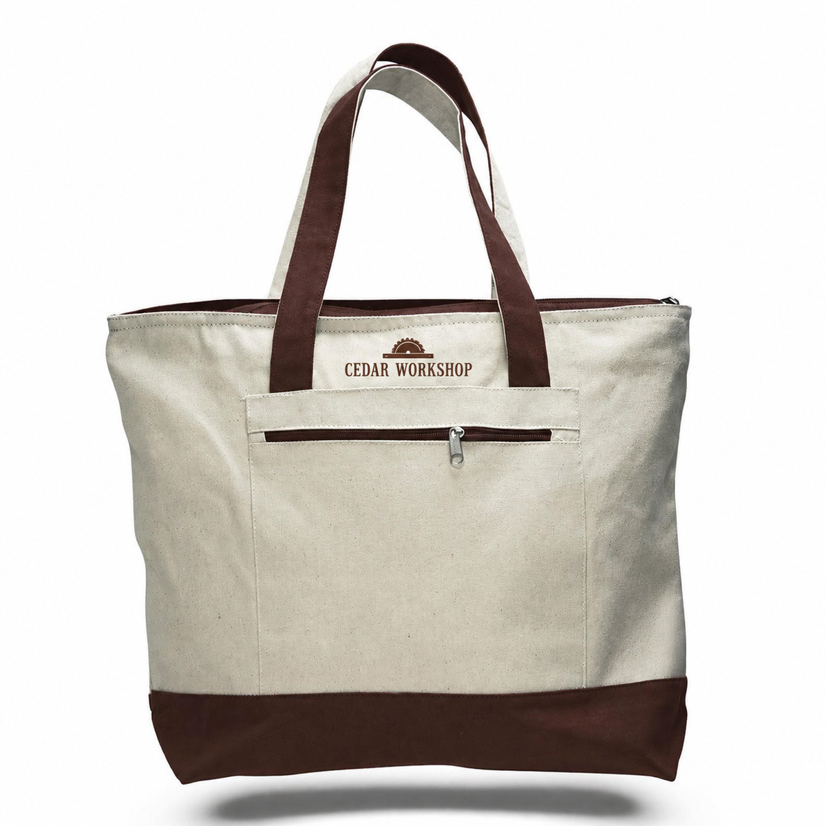 Large Cotton Canvas Tote Bag (18'' W X 14'' H) 12 Oz