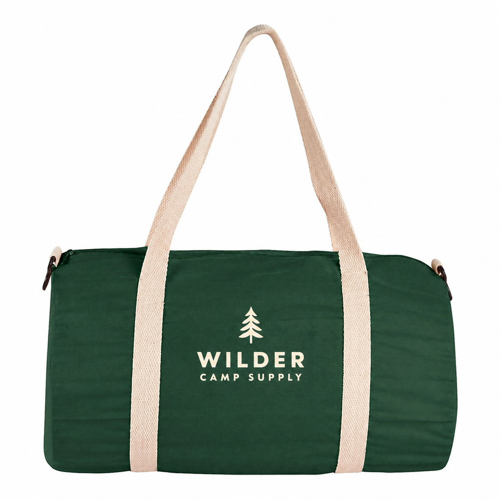 Medium Cotton Canvas The Overnight Duffel Bag (17.75'' W X 9.75'' H) 5 Oz