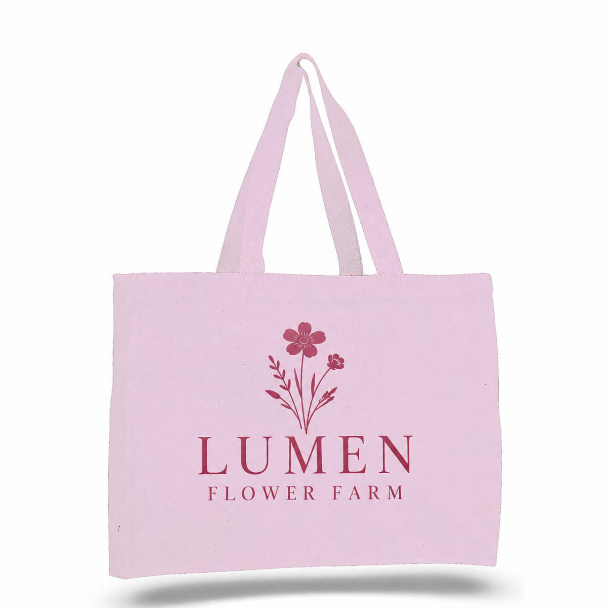 Medium Cotton Canvas Tote And Go Bag Tote Bag (15'' W X 12'' H) 12 Oz
