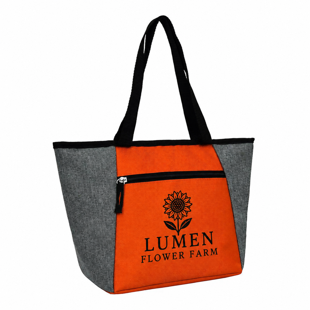 Medium Polyester Cooler Tote Bag (15'' W X 9.5'' H) 300D/600D