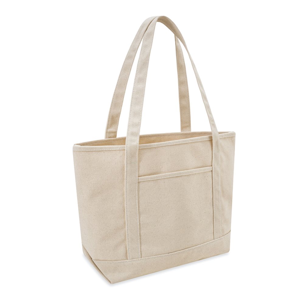 Large Cotton Canvas Admiral Tote Bag (20.5'' W X 13'' H) 24 Oz-Tote Bag-Brand Your Tote-Natural-Brand Your Tote