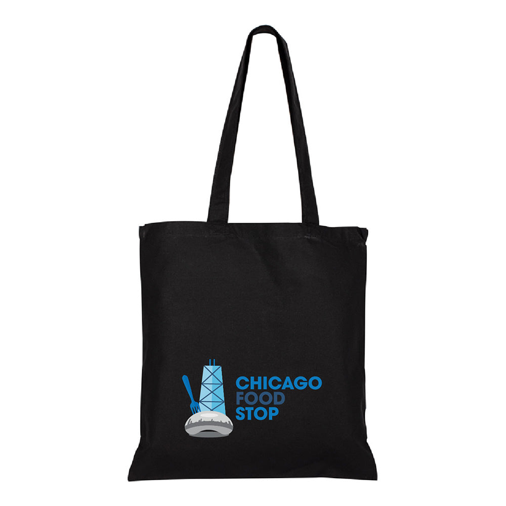 Large Cotton Canvas Convention Tote Bag (15'' W X 16'' H) 7 Oz-Tote Bag-Brand Your Tote-Black-Brand Your Tote