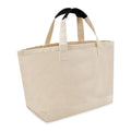 Large Cotton Canvas Island Tote Bag (21'' W X 13'' H) 14 Oz-Tote Bag-Brand Your Tote-Natural-Black-Brand Your Tote