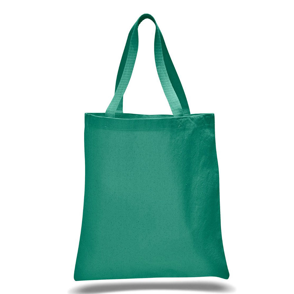 Large Cotton Canvas Promotional Tote Bag (15'' W X 16'' H) 12 Oz-Tote Bag-Brand Your Tote-Kelly Green-Brand Your Tote