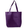 Medium Polypropylene Econo Tote Bag (14.25'' W X 15'' H) 80 Gsm-Tote Bag-Brand Your Tote-Purple-Brand Your Tote
