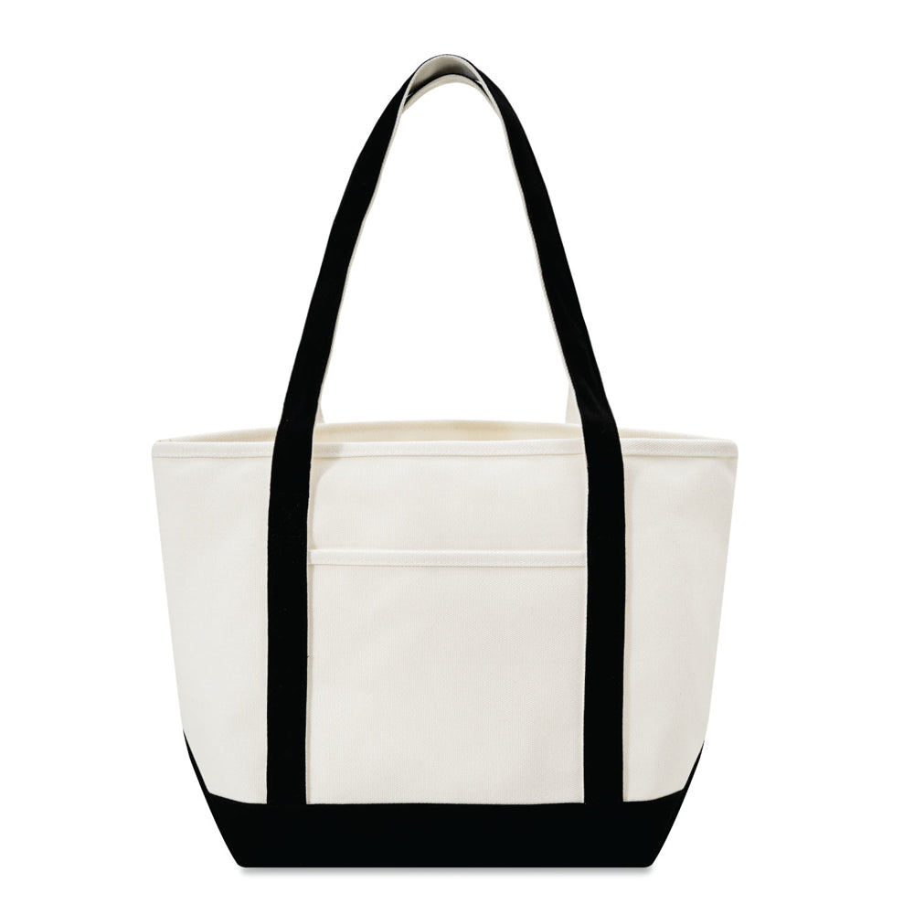 Large Cotton Canvas Yacht Club Tote Bag (20.5'' W X 13'' H) 24 Oz-Tote Bag-Brand Your Tote-Brand Your Tote