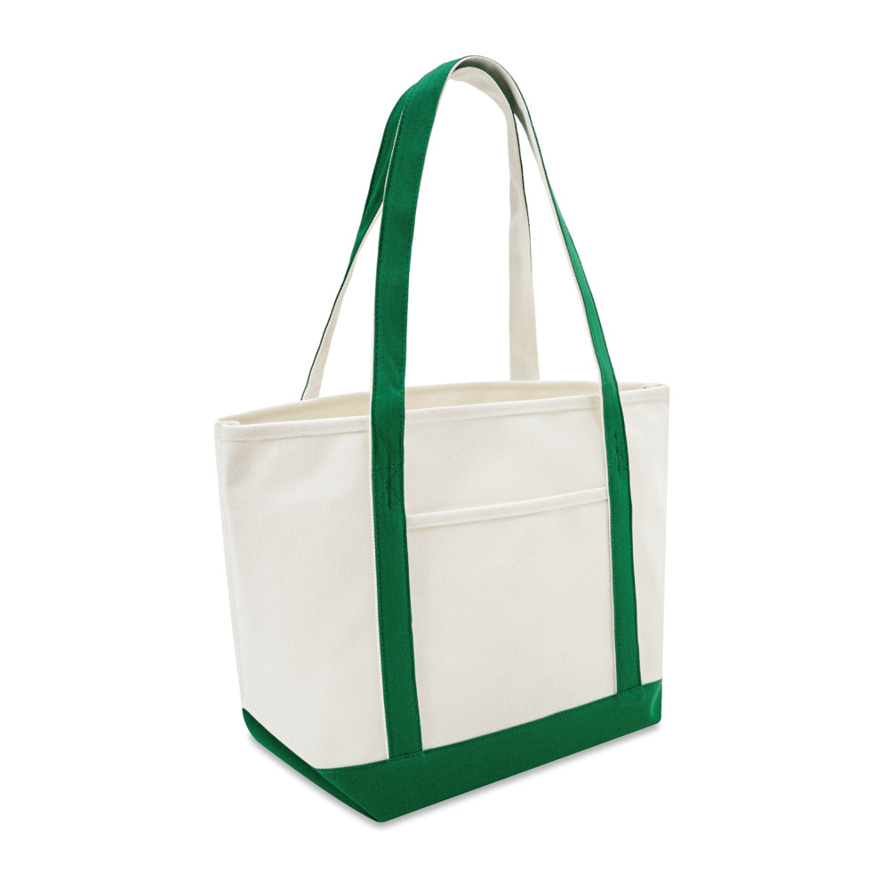 Large Cotton Canvas Yacht Club Tote Bag (20.5'' W X 13'' H) 24 Oz-Tote Bag-Brand Your Tote-Brand Your Tote