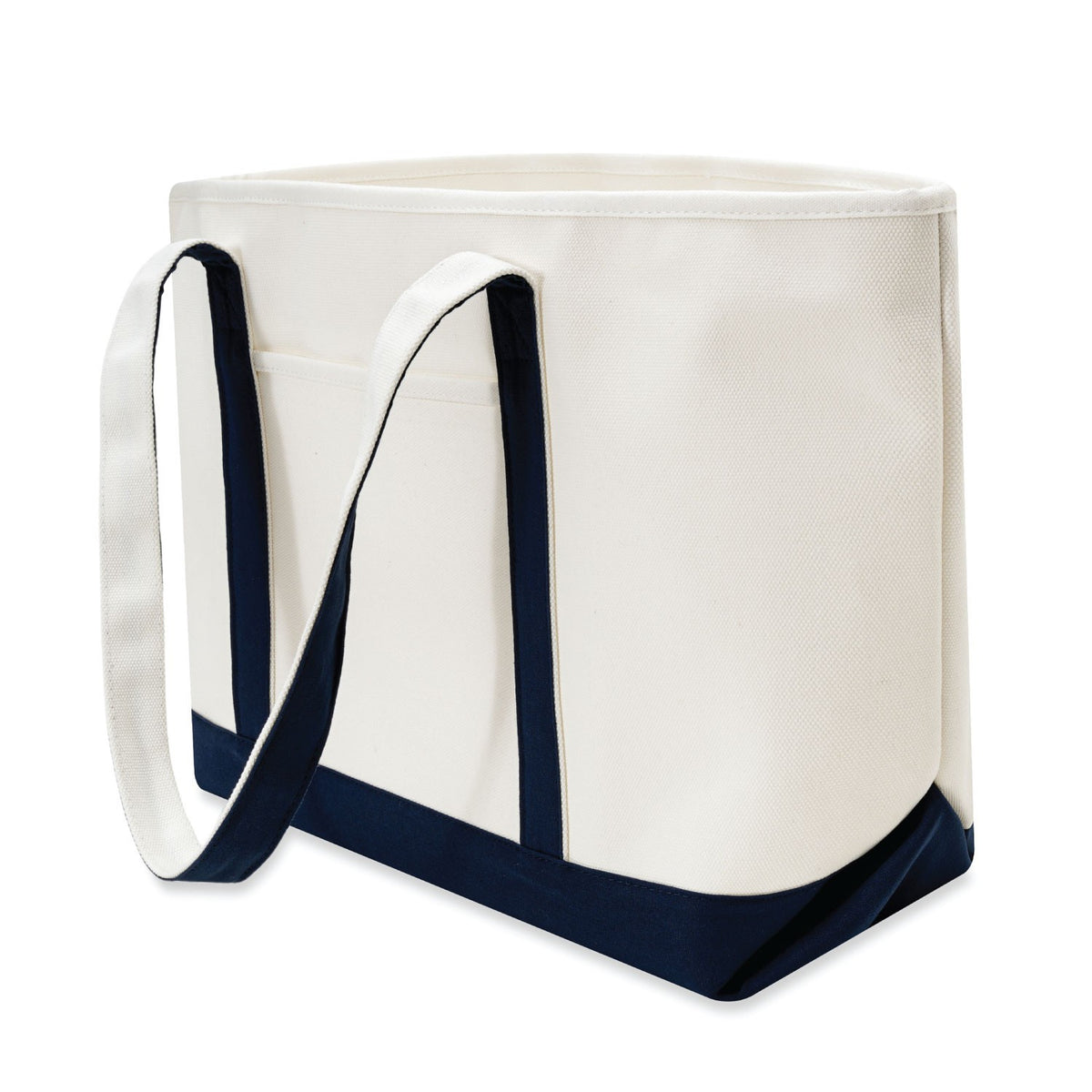 Xl Cotton Canvas Yacht Club Tote Bag (24'' W X 14.17'' H) 24 Oz-Tote Bag-Brand Your Tote-Brand Your Tote