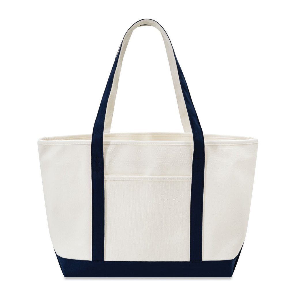 Xl Cotton Canvas Yacht Club Tote Bag (24'' W X 14.17'' H) 24 Oz-Tote Bag-Brand Your Tote-Brand Your Tote