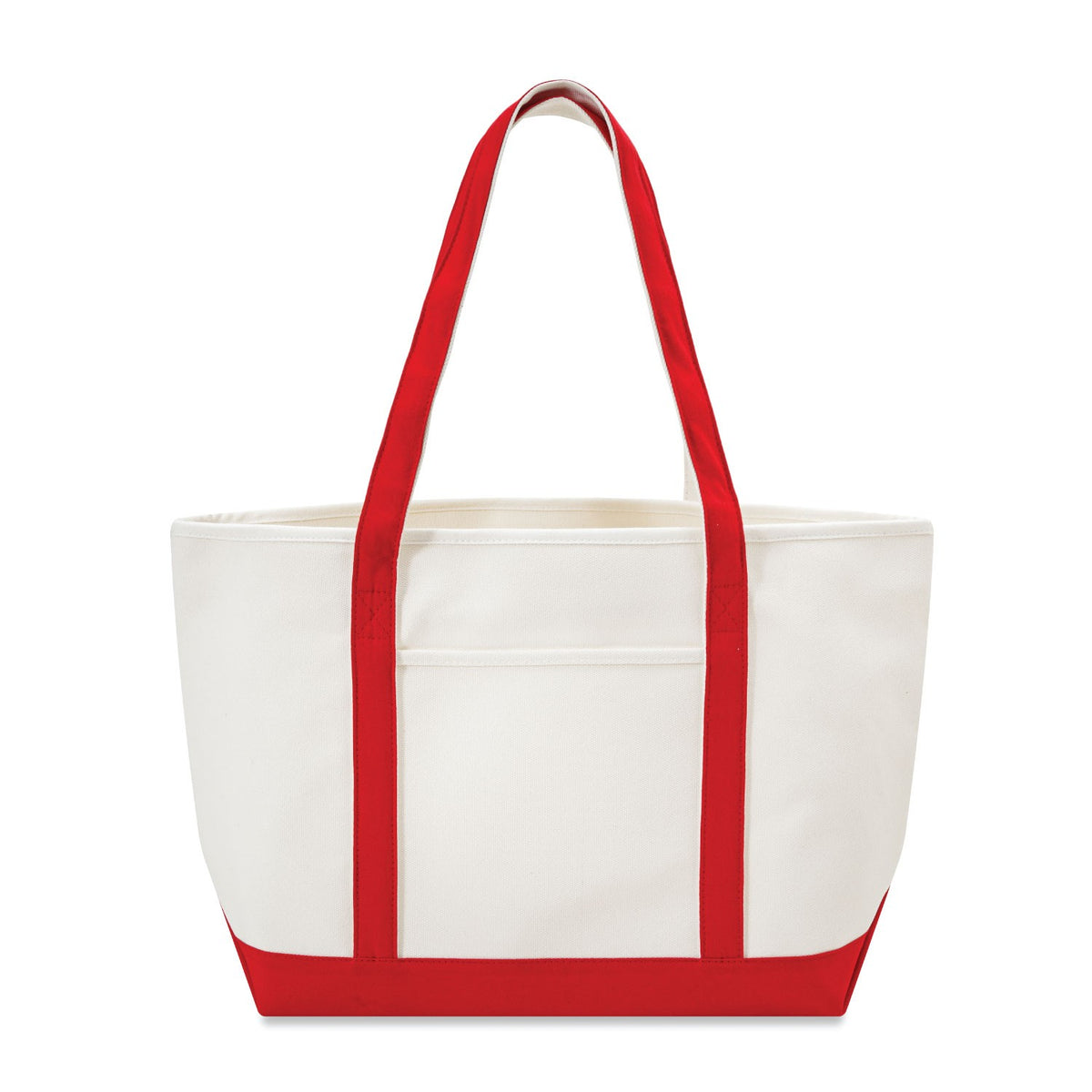 Xl Cotton Canvas Yacht Club Tote Bag (24'' W X 14.17'' H) 24 Oz-Tote Bag-Brand Your Tote-Brand Your Tote