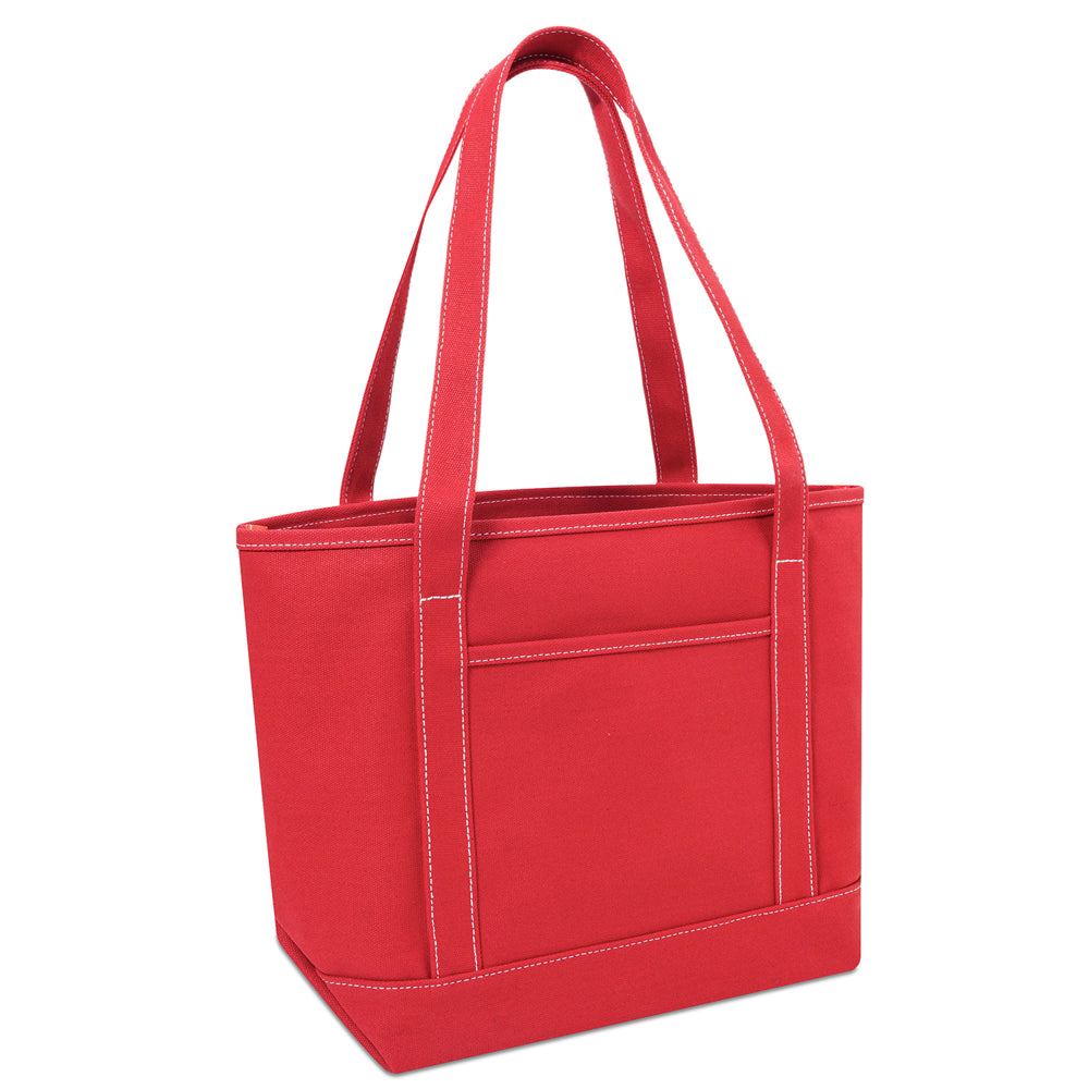 Large Cotton Canvas Admiral Tote Bag (20.5'' W X 13'' H) 24 Oz-Tote Bag-Brand Your Tote-Brand Your Tote