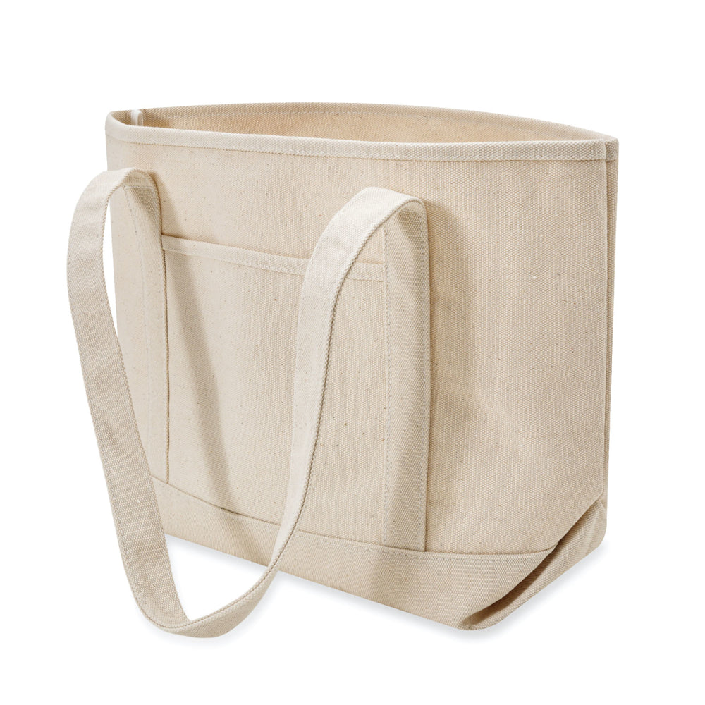 Large Cotton Canvas Admiral Tote Bag (20.5'' W X 13'' H) 24 Oz-Tote Bag-Brand Your Tote-Brand Your Tote
