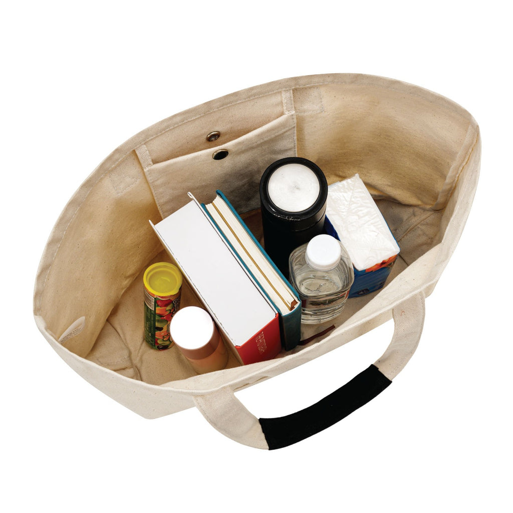 Large Cotton Canvas Island Tote Bag (21'' W X 13'' H) 14 Oz-Tote Bag-Brand Your Tote-Brand Your Tote