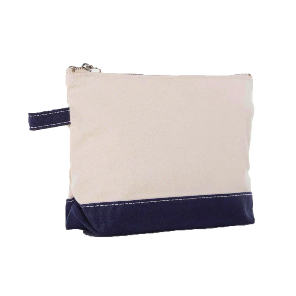 Small Cotton Canvas Cosmetic Pouch (11'' W X 7'' H) 12 Oz-Pouch-Brand Your Tote-Brand Your Tote