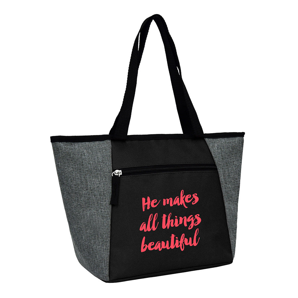 Medium Polyester Cooler Tote Bag (15'' W X 9.5'' H) 300D/600D-Tote Bag-Brand Your Tote-Brand Your Tote
