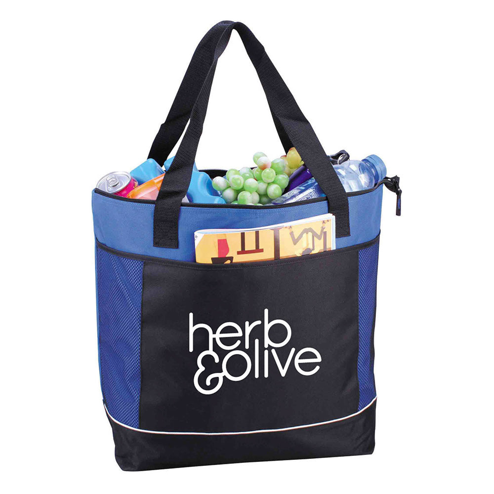 Xl Polyester Cooler Tote Bag (22'' W X 16'' H) 600D-Tote Bag-Brand Your Tote-Brand Your Tote