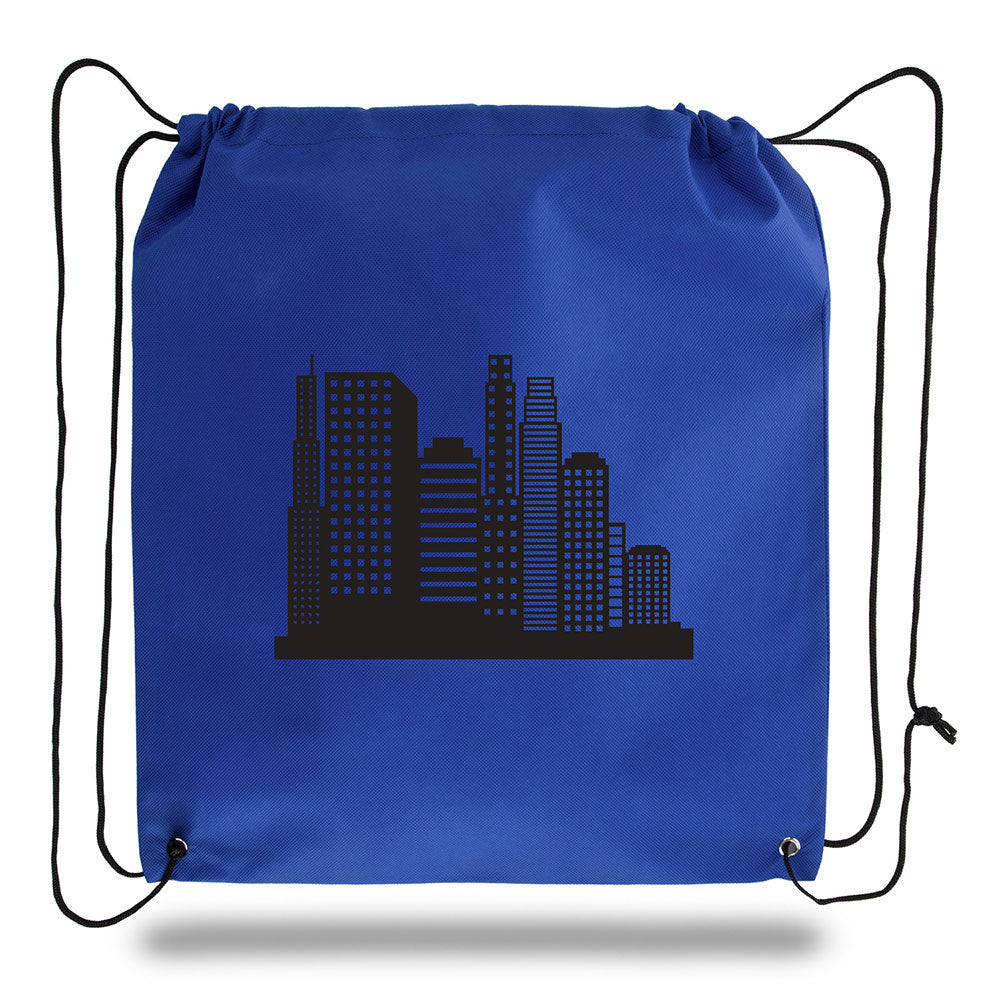 Large Polypropylene Drawstring Backpack (16'' W X 18'' H) 80 Gsm-Backpack-Brand Your Tote-Brand Your Tote