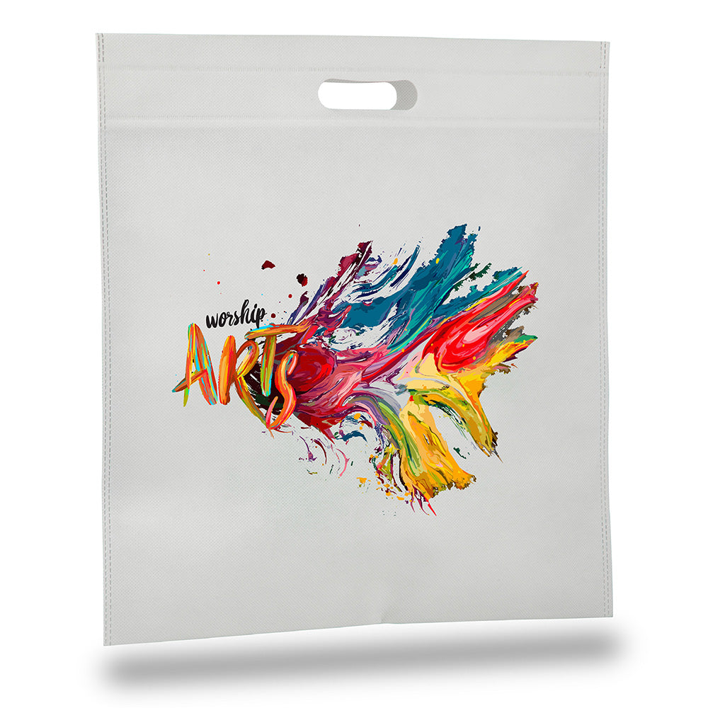 Large Polypropylene Convention Tote Bag (15'' W X 16'' H) 80 Gsm-Tote Bag-Brand Your Tote-Brand Your Tote
