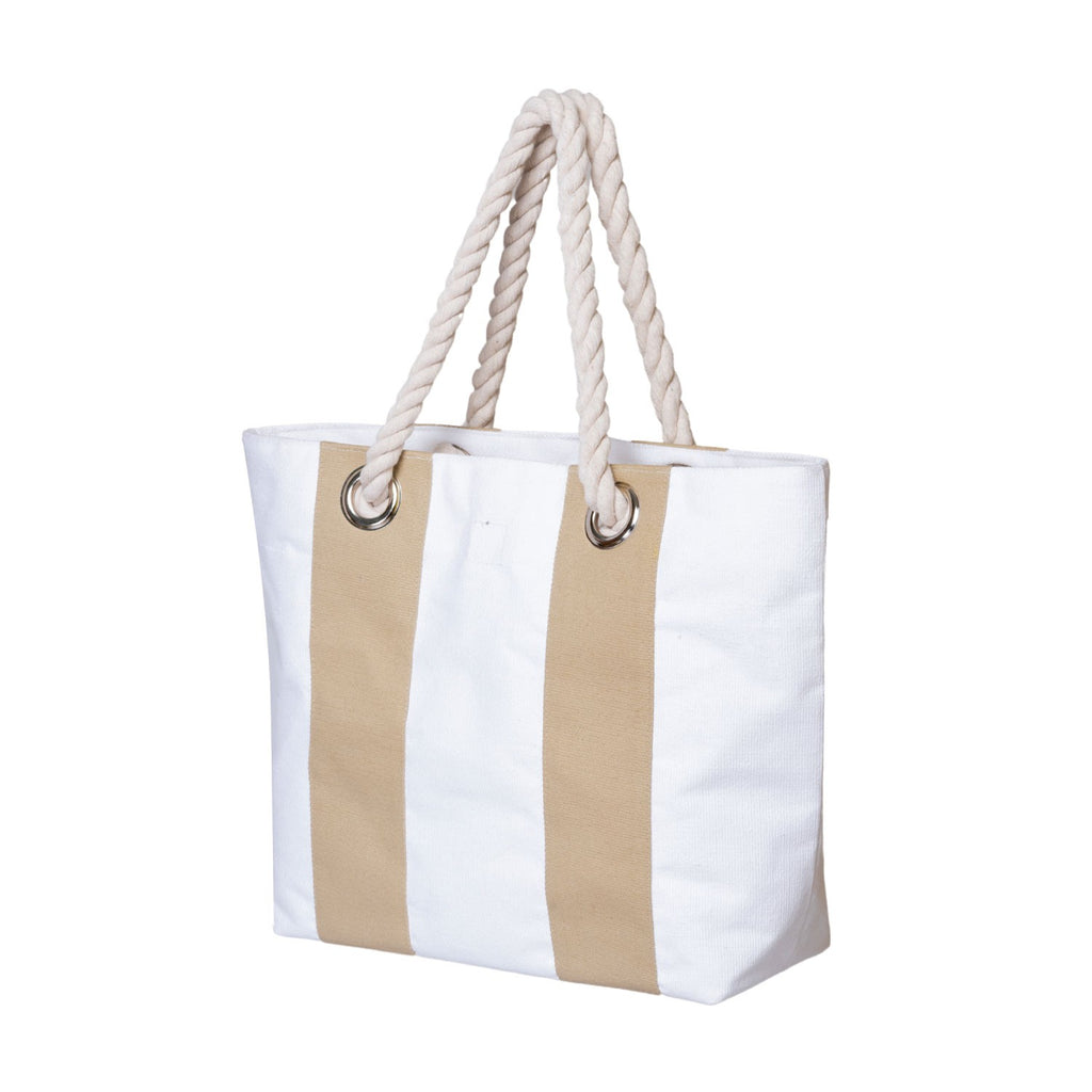 Xl Dobby Cotton Beach Club Tote Bag (22'' W X 14.9'' H) 18 Oz-Tote Bag-Brand Your Tote-Brand Your Tote