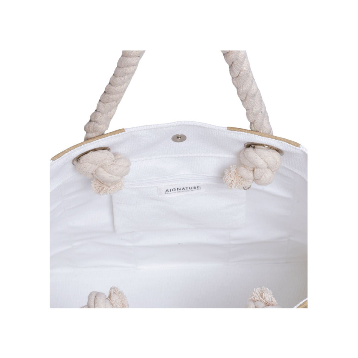 Xl Dobby Cotton Beach Club Tote Bag (22'' W X 14.9'' H) 18 Oz-Tote Bag-Brand Your Tote-Brand Your Tote