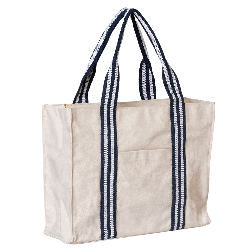 Medium Cotton Canvas Harbor Classic Tote Bag (16.14'' W X 11.8'' H) 14 Oz-Tote Bag-Brand Your Tote-Brand Your Tote