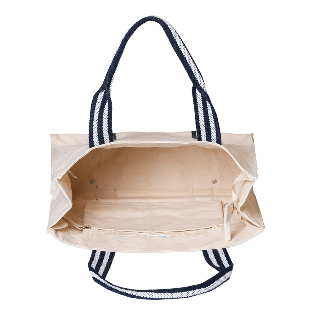 Medium Cotton Canvas Harbor Classic Tote Bag (16.14'' W X 11.8'' H) 14 Oz-Tote Bag-Brand Your Tote-Brand Your Tote