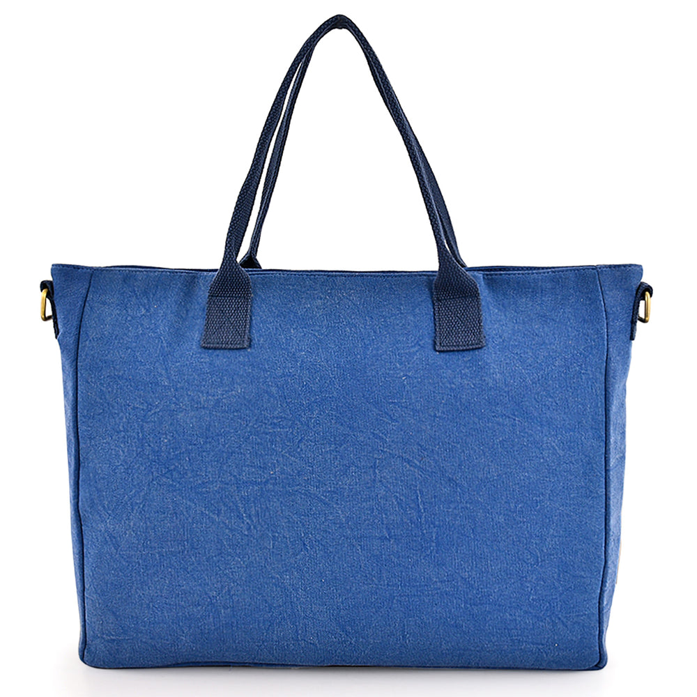 Large Cotton Canvas Cross Functional Tote Bag (17'' W X 13.77'' H) 18 Oz-Tote Bag-Brand Your Tote-Brand Your Tote