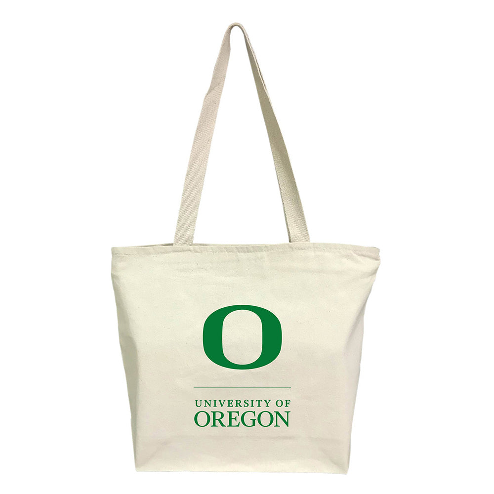 Medium Cotton Canvas Zippered Tote Bag (15'' W X 12'' H) 12 Oz-Tote Bag-Brand Your Tote-Brand Your Tote