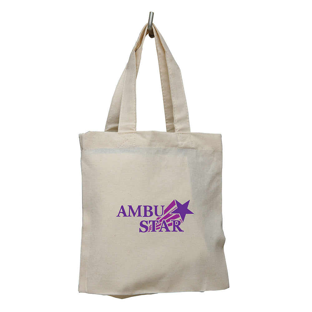 Small Cotton Canvas Tote Bag (8'' W X 8'' H) 7 Oz-Tote Bag-Brand Your Tote-Brand Your Tote
