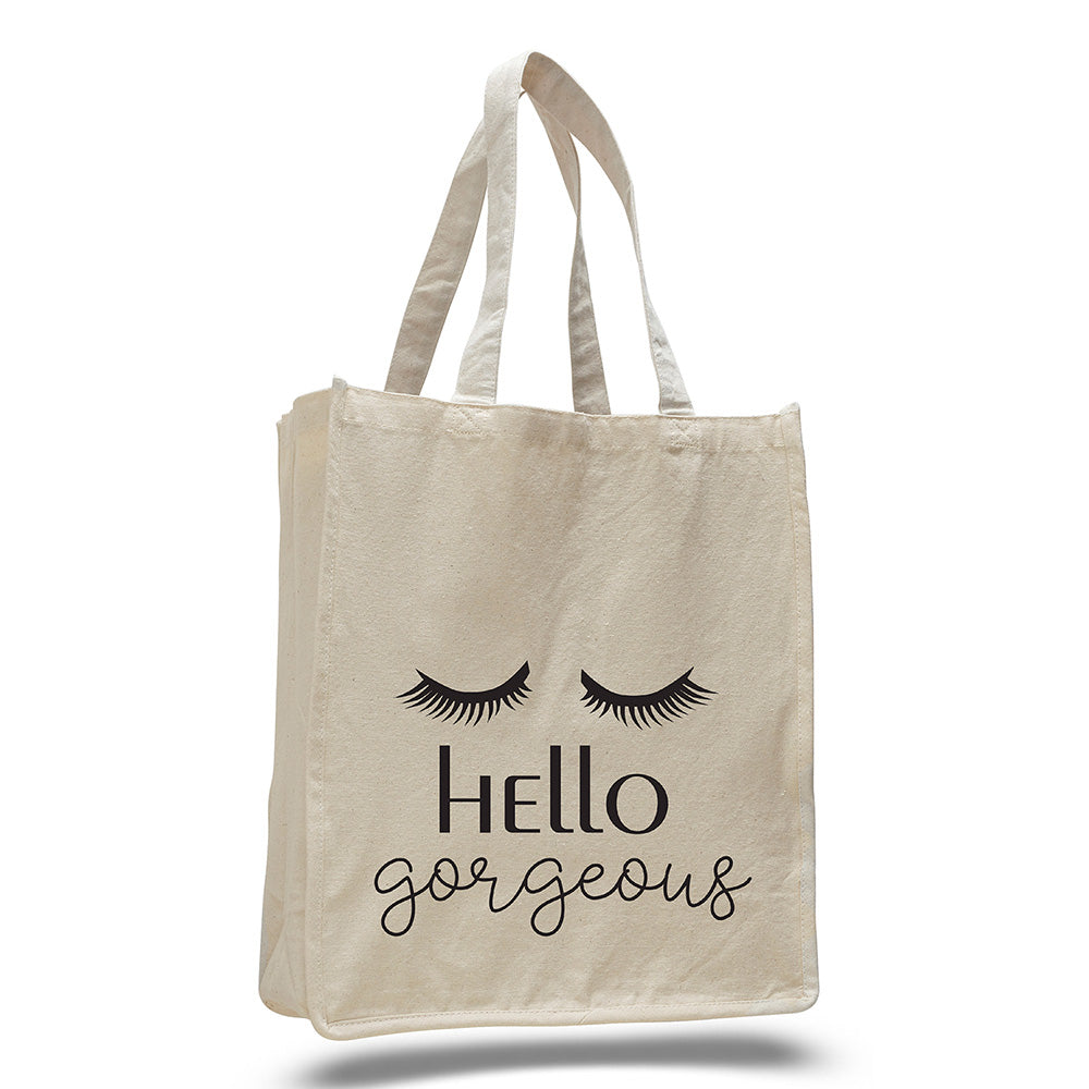 Large Cotton Canvas Book Tote Bag (14'' W X 17'' H) 12 Oz-Tote Bag-Brand Your Tote-Brand Your Tote
