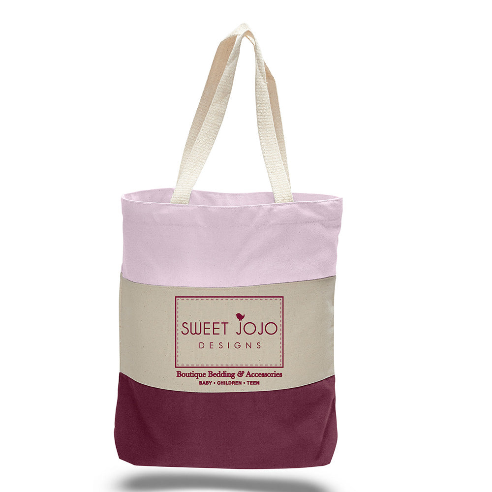 Medium Cotton Canvas Tri Color Bag (15'' W X 15'' H) 12 Oz-Bag-Brand Your Tote-Brand Your Tote