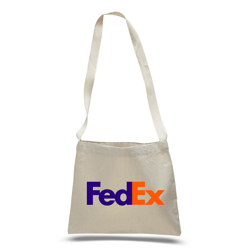 Medium Cotton Canvas Messenger Bag (14'' W X 12'' H) 12 Oz-Bag-Brand Your Tote-Brand Your Tote