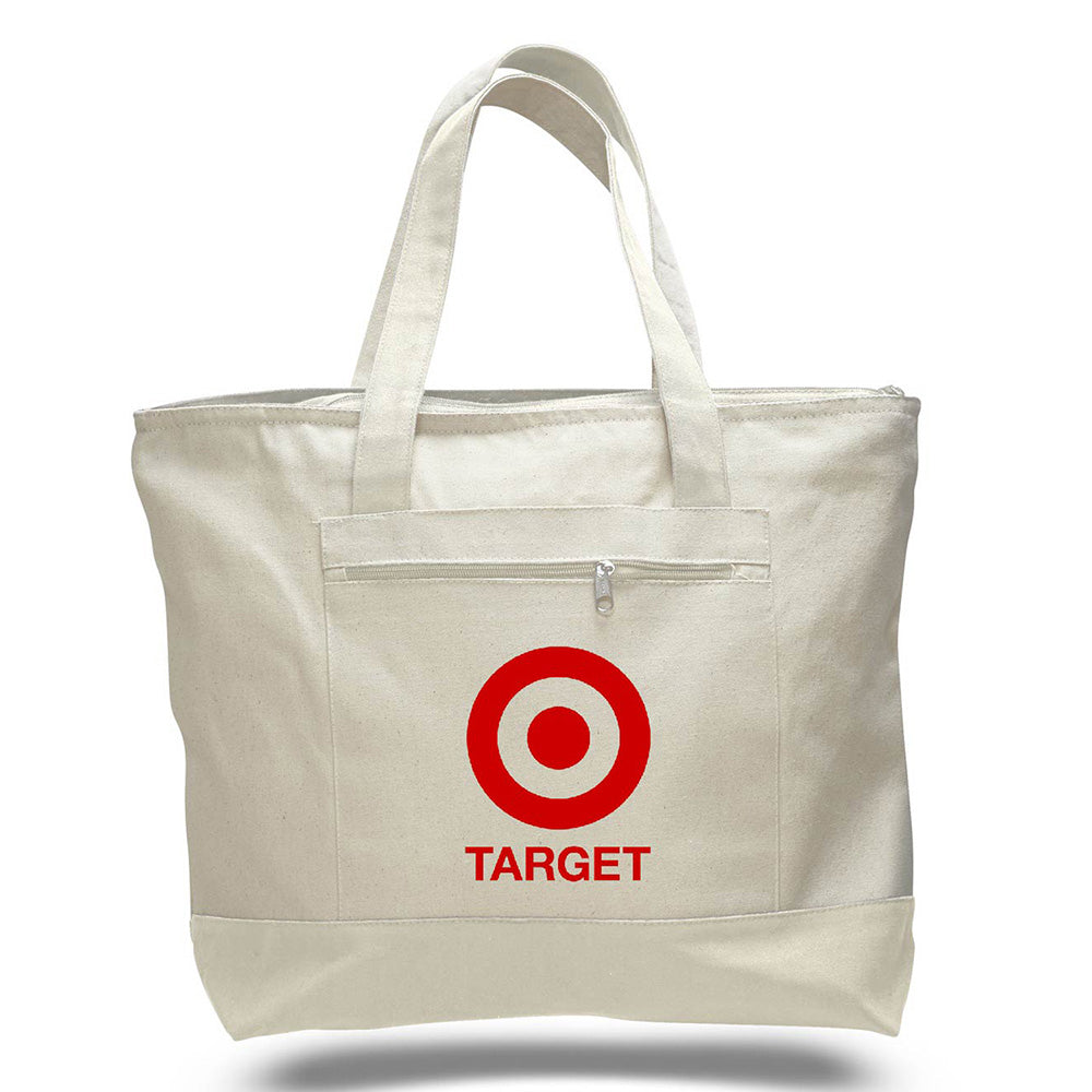 Large Cotton Canvas Tote Bag (18'' W X 14'' H) 12 Oz-Tote Bag-Brand Your Tote-Brand Your Tote