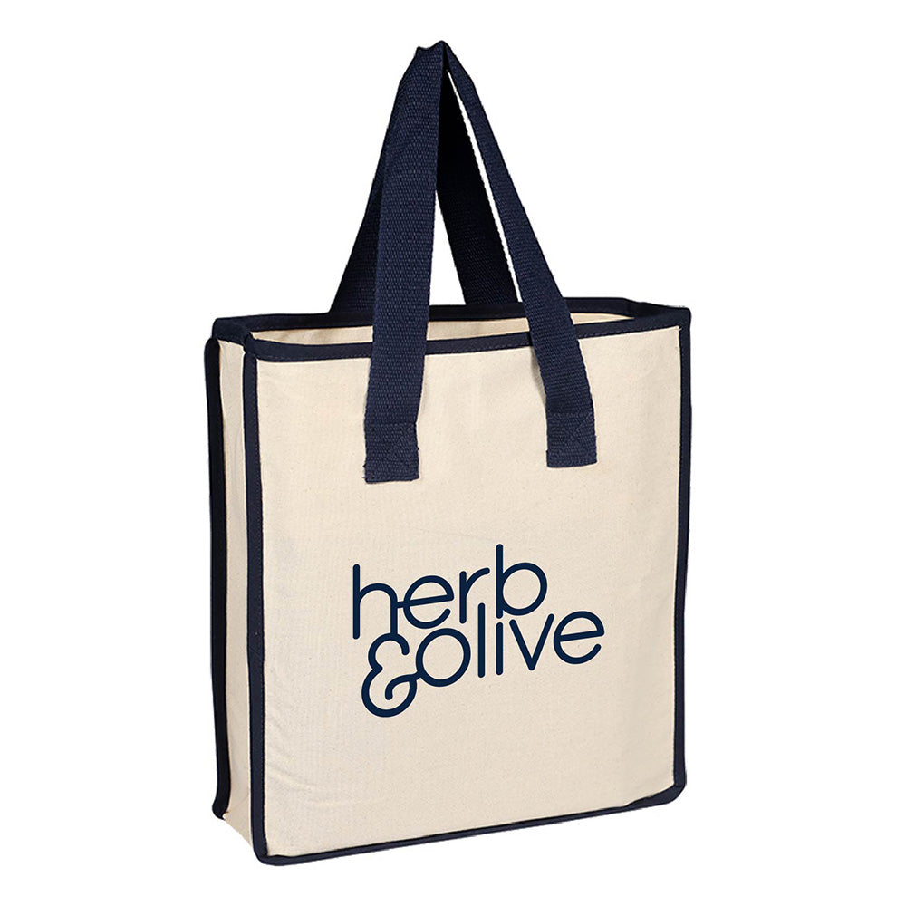 Medium Cotton Canvas Accent Color Bag (14'' W X 15'' H) 12 Oz-Bag-Brand Your Tote-Brand Your Tote