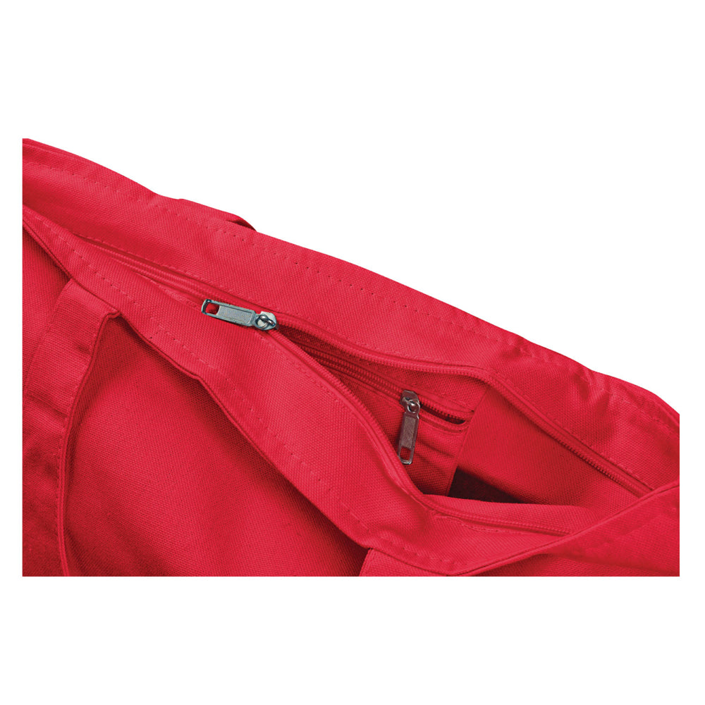 Xl Cotton Canvas Zippered Tote Bag (20'' W X 15'' H) 12 Oz-Tote Bag-Brand Your Tote-Brand Your Tote