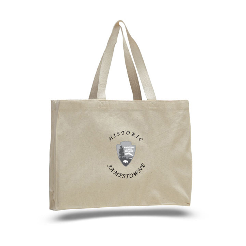 Medium Cotton Canvas Tote And Go Bag Tote Bag (15'' W X 12'' H) 12 Oz-Tote Bag-Brand Your Tote-Brand Your Tote