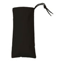 Small Cotton Canvas Drawstring Wine Tote Bag (6.25'' W X 13'' H) 7 Oz-Tote Bag-Brand Your Tote-Black-Brand Your Tote