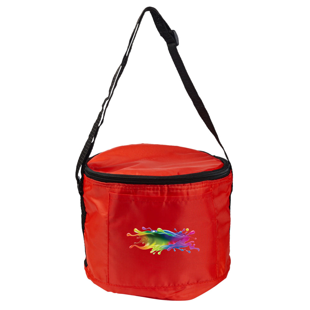 Small Polyester Cooler Bag (8'' W X 6'' H) 210D-Bag-Brand Your Tote-Red-Brand Your Tote