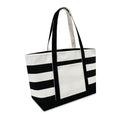 Xl Cotton Canvas Anchor Tote Bag (24'' W X 14'' H) 18 Oz-Tote Bag-Brand Your Tote-Natural-Black-Brand Your Tote